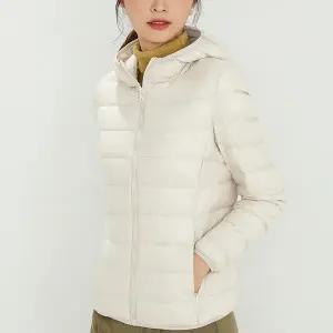 여성 경량 패딩 베이직 구스다운 데 여성 오리털 패딩 간절기 집업 겨울