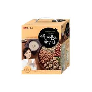 (80T x 1개) 담터 호두 아몬드 율무차/율무/맛있는차/식사/대용차/티백/스틱/곡물차/1회용/곡물/가루/간편