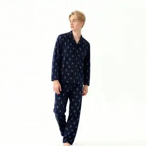 BG  남자 피치 기모 스판 겨울 잠옷 파자마 상하 세트 BBMNB921