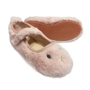 따뜻하고 보들보들 토끼 여아신발 퍼 플랫슈즈 /어린이집 문센 패션 한복에 어울리는 겨울구두