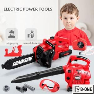 대형 어린이 전자 전기 톱 놀이 도구 키트 시뮬레이션 집 장난감