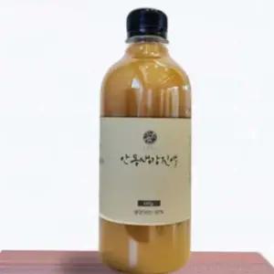 100% 안동생강을 착즙하여 물한방울 넣지 않고 가열농축한 대용량카페용 안동생강진액 640g