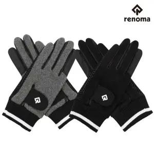 레노마 골프 남성 겨울 방한 논슬립 니트 양손 장갑 M 4862