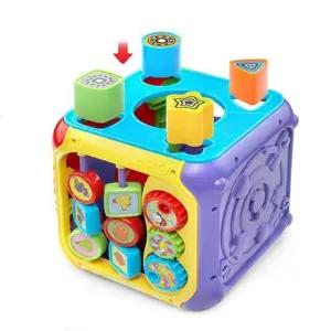 스마트에듀볼 변신큐브 오감 국민장난감 아기블록 14개월 도형퍼즐