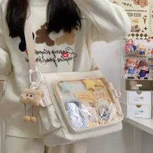 투명 사각 크로스백 PVC 가방 덕질가방 야구 직관가방