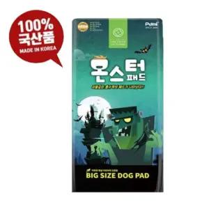 푸르미 몬스터 배변패드 중형50매x2팩 애완견 강아지 반려견 배변패드