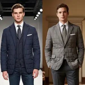 쟌피엘 켐브레이 패딩정장자켓 비즈니스캐주얼 세미정장