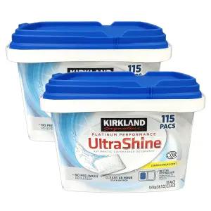 커클랜드 울트라샤인 식기세척기 캡슐세제 115개입 X 2개