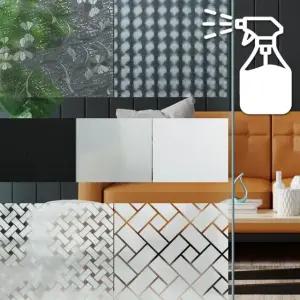 무점착 망입썬팅 유리문썬팅지 유리시트지 창문필름4M