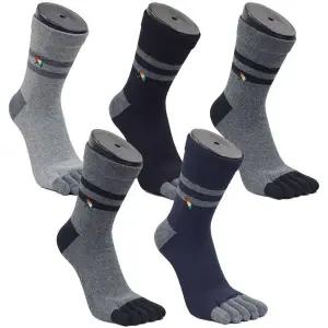 [아놀드파마] 5켤레 뒤틀림방지 남자링글 발가락양말 중목 BA007