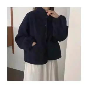 헐크 여성 여친 티 맨투맨 겨울 빅사이즈 숏 하이넥 뽀글이 카디건 KKE4