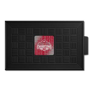 팬매트 오하이오 주립 2025 CFP 내셔널 챔피언십 20 u201D x 31 3D 비닐 메달리온 매트, 좋아하는 팀의 로고 몰드로 장식된 - 먼지와 이물질이 들어가지 않도록 완벽한 매트 벅아이 프라이드를 보여주세요