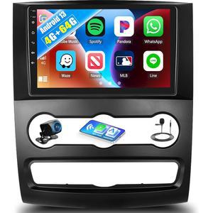 식스윈 4G 64G 안드로이드 13 카 스테레오 벤츠 스프린터 비토 2006-2017 수동 A/C 9인치 터치스크린 카플레이 안드로이드 오토 블루투스 날씨 예보 59UI GPS 내비게이션 와이파이 네트워크 라디오