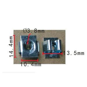 폭스바겐호환 및 아우디호환 비틀 골프 제타 투아렉 N10327102 용 OEM 스피드 너트  50/100x  4mm