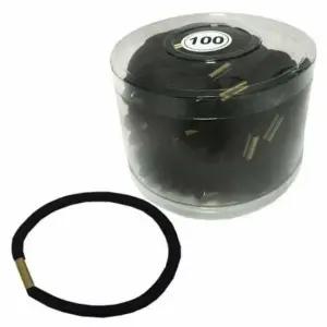 무매듭 검정고무줄 100P 여아헤어끈 머리고무밴드 여