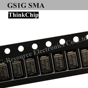 100pcs GS1D DO-214ACSMA SMD 범용 다이오드 정류기 1A200V400V600V1000V