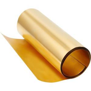 골드 황동 시트 롤 금속 호일 플레이트 0.1mm 얇은 DIY 절단 공예  1000x200x0.1mm
