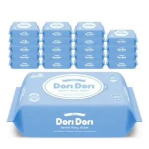도리도리 소프트 웹 프리미엄 원단 UV살균 7단계 정제수 다목적 아기물티슈_리필형 100매 20팩