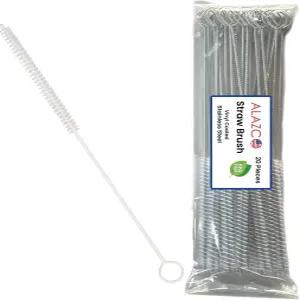 20 프리미엄 빨대 클리너 브러시 XL 12 길이 및 3 /8 u201D 와이드 파이프 클리닝 벌새 피더 두꺼운 재사용