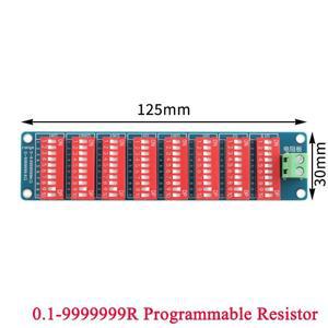 0.1-9999999R 프로그래밍 가능 저항 보드 PCB 모듈 8 세그먼트 1% 정확도 0.1Ω ohm