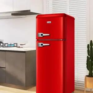 레트로 냉장고 가정용 소형 빨강 자취방 인테리어