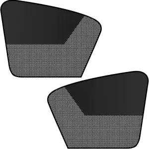 넥스트팔 자동차 운전석 창문 자외선 차단 기능이 있는 2팩 마그네틱 하프 블랙아웃 및 투명 그늘막 승객