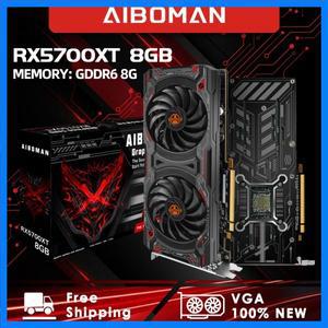 AIBOMAN RX5700XT 8G 256Bit GDDR6 BUSType PCI-E 4.0x16 컴퓨터 조립 액세서리 그래픽 카드