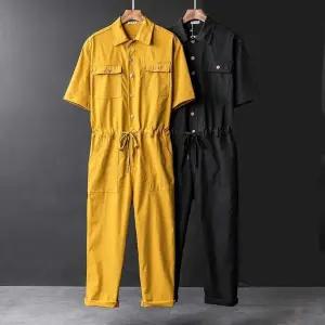 미술 작업복 정비복 페인트 일체형 점프수트 블랙