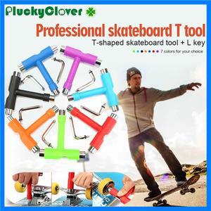 다기능 스케이트보드 T 도구 L 키 롱보드 스쿠터 올인원 도구 전기 스케이트보드 너트 조정 렌치 스패너 1
