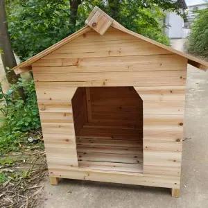 야외 원목 개집 중형견 대형 시골 원목개집 리트리버 실외