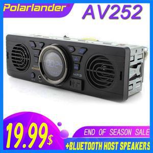 자동차 라디오 MP3 오디오 플레이어 AV252 1 Din 블루투스 핸즈프리 스테레오 FM 내장 2 스피커는 USB SD A