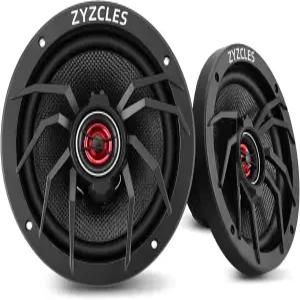 ZYZCLES 2026 업그레이드된 프리미엄 6.5인치 하이파이 동축 자동차 스피커 1000W 최대 출력 250W RMS 4옴