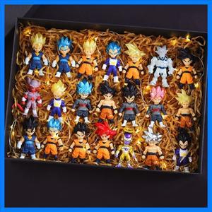 드래곤 볼 Z 슈퍼 사이어인 손오공 애니메이션 피규어 세트 손오반 베지터 브로리 피콜로 마진 부우 액션