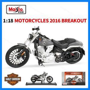 할리 데이비슨 2016 브레이크아웃 다이 캐스트 차량 수집용 취미 오토바이 모델 완구 Maisto 1:18