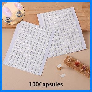 100Pcs Traceless 투명 네일 양면 접착 테이프 거짓 손톱 디스플레이 스탠드 도구 매니큐어 스트립