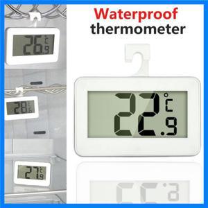 LCD 디지털 온도계 조정 가능한 스탠드 자석 스크린이있는 정밀 냉장고 냉동고 방수 냉장고 온도계 도구
