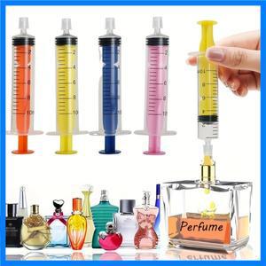 향수 컬러풀 팁 주사기 직선 서랍 도구 신성한 디스펜싱 향수 주사기 향수 추출기 10ml