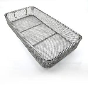 대형채망 소쿠리 사각 튀김바구니 업소용 스테인리스