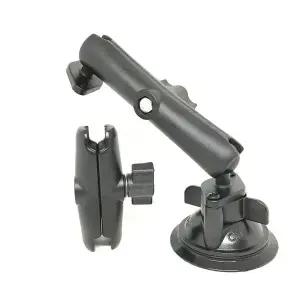 Jadkinsta 트위스트 ON OFF 잠금 흡입 컵 볼 마운트 알루미늄 더블 소켓 암 고프로용 다이아몬드 볼 헤드 1