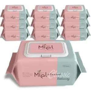 미엘 클래식 엠보싱 아기물티슈 캡형 100매 10팩 436132