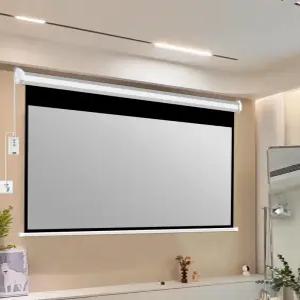 전동스크린 사무실 회의실 벽화면 고휘도 강의용 사무실용 강당용 업소용 무선