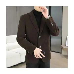 야무치 남자 데일리룩 정장자켓 럭셔리 캐주얼 정장 가을 겨울 상의 슬림핏 코트 코듀로이 KUK4