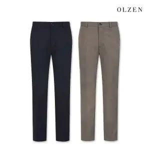 올젠 면 레이온 혼방 겨울 기모 팬츠 ZPC4PP1801 109037