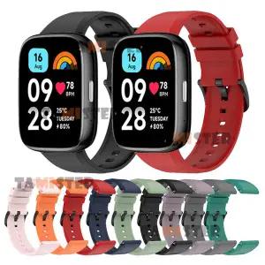 호환 Redmi Watch 3 용 실리콘 손목 밴드 Xiaomi Redmi Watch 3 Active Smart Band Correa 용 액티브 스트