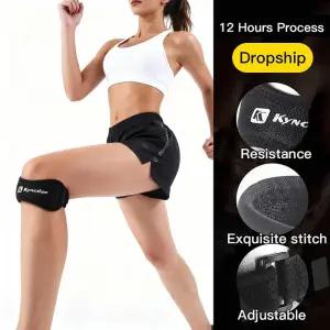 무릎보호대 1개 무릎 보호대 겔 건 보호 스트랩 패드 러닝 스포츠 사이클링 체육관