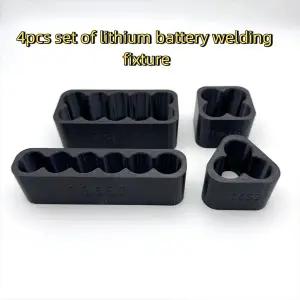4PCS 18650 리튬 배터리 스폿 용접 고정 장치 세트 배터리 팩 제작용 지그 클램프 조립 브래킷