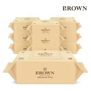 브라운 오리지널 플러스 80매 캡 10팩 물티슈