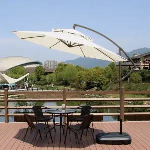 정원 옥상 테라스 원형 대형 야외 세트 홀딩 캠핑용 야외용 그늘막 파라솔