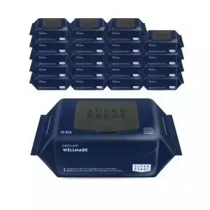 슈퍼대디 물티슈 웰메이드 캡형 70매 20팩 447286