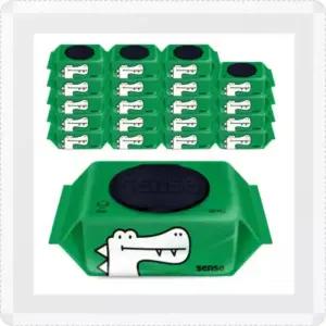 슈퍼대디 아기물티슈 센스 대용량 악어 물티슈 100매 20팩 447223